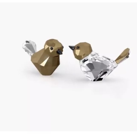 NIB Swarovski Christmas Holiday Magic Birds Couple Crystal Figurine #5644115 - Picture 5 of 7